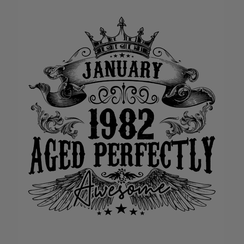 1982 | Januar Aged Perfectly 1982 Geburtstagsgeschenk