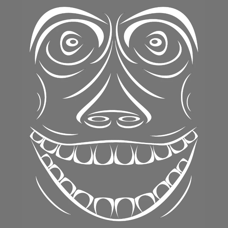 Funny monkey without smallpox
