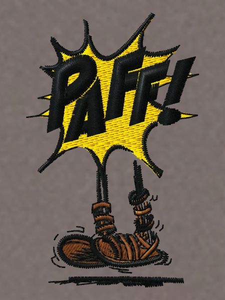 Asterix & Obelix Stickmotiv Paff