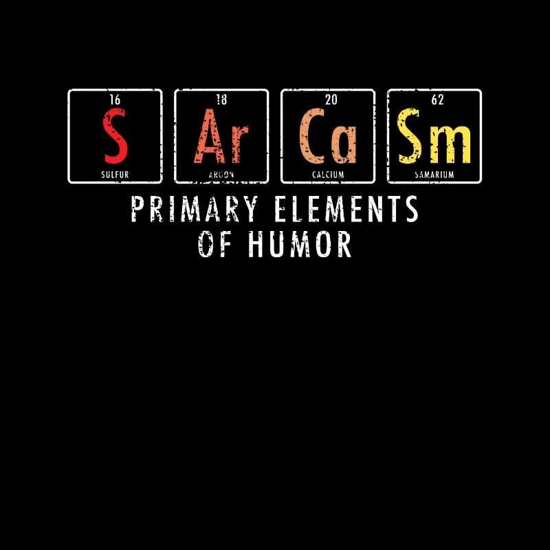 Éléments du sarcasme Science Nerd