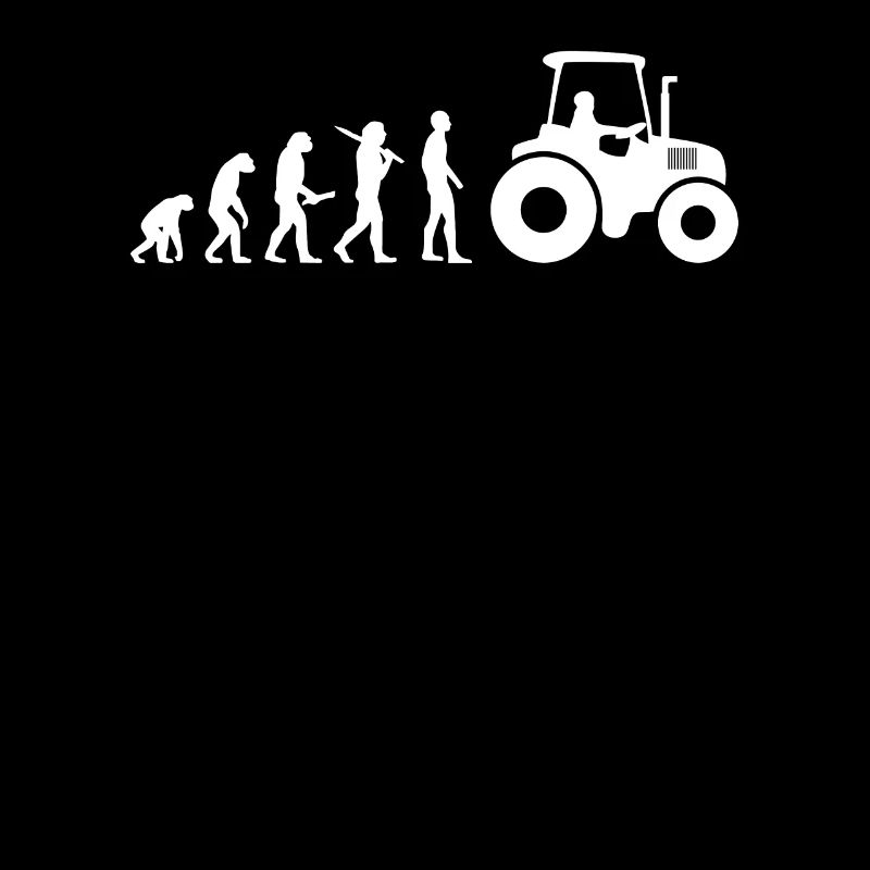 Bauern Landwirt Traktor Evolution Geschenkidee