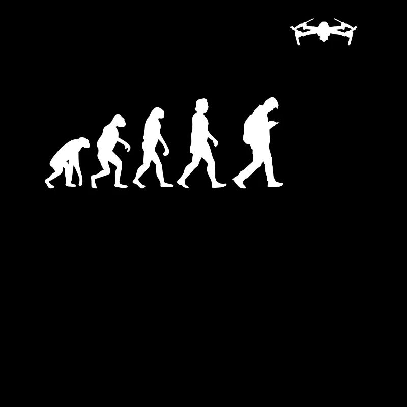 T shirt evolution drone fly drone fan drones