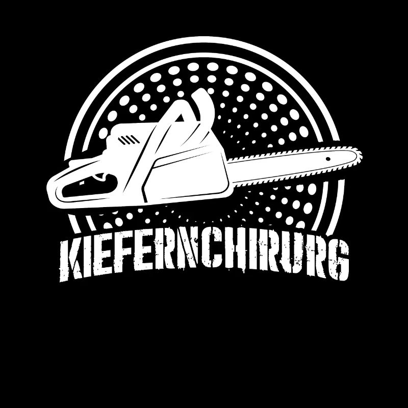 Kiefernchirurg Waldarbeiter Bäume Säge Motiv