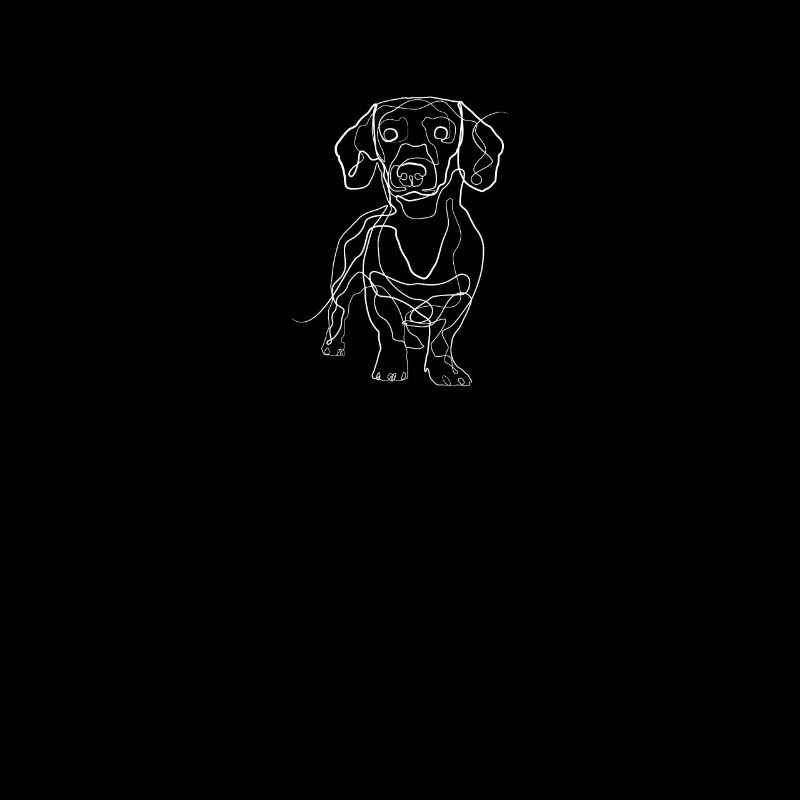 Dachshund - one line drawing