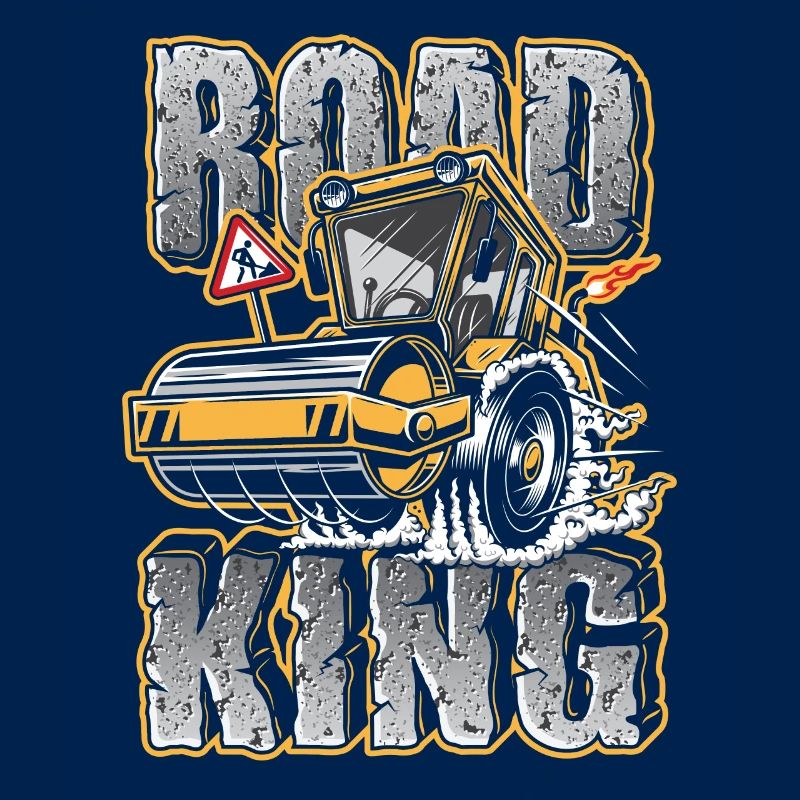 Construction worker road construction construction roller gift