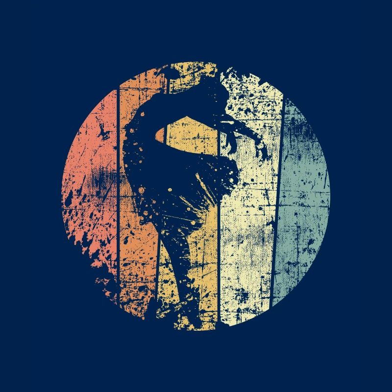 Ballet dancer dancing retro