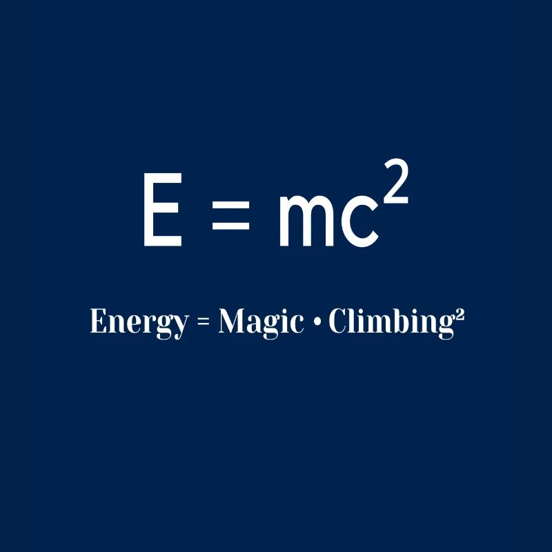 Conception d'escalade de formule physique E = mc²