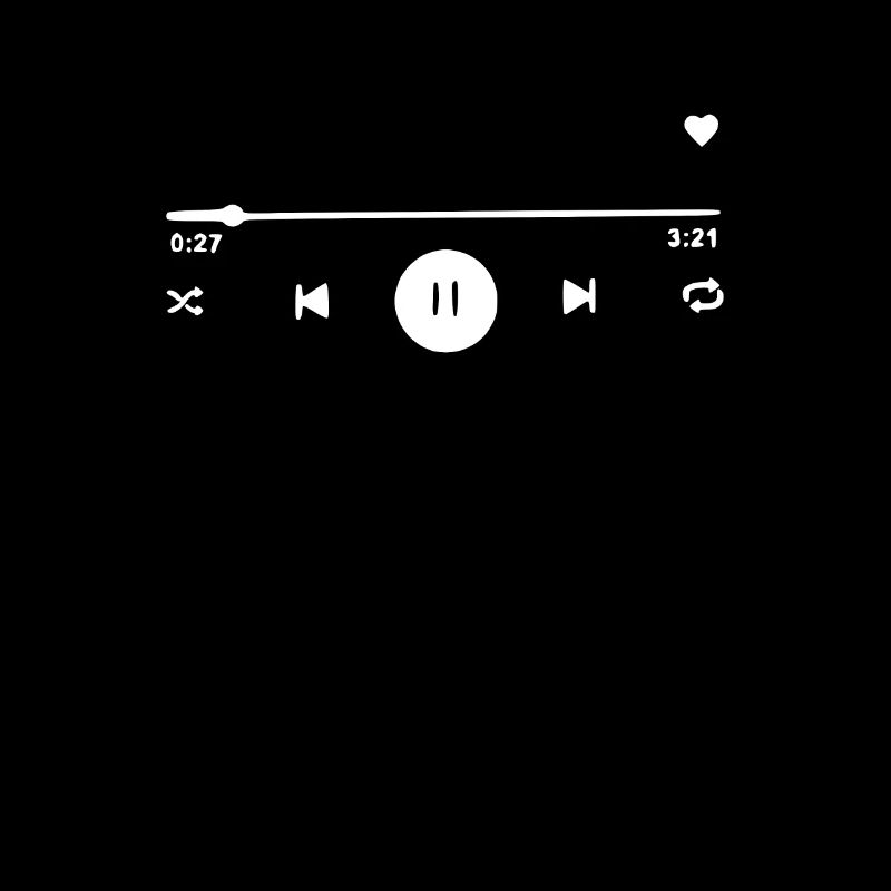 Play Rewind Pause Mp3 Player Control Display