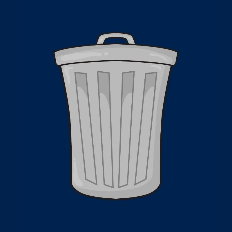 Garbage bin garbage
