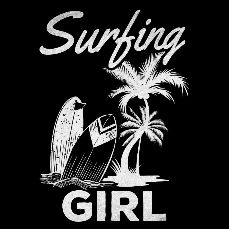 Wave Surfing Mädchen Surfer Mädchen Surfbrett