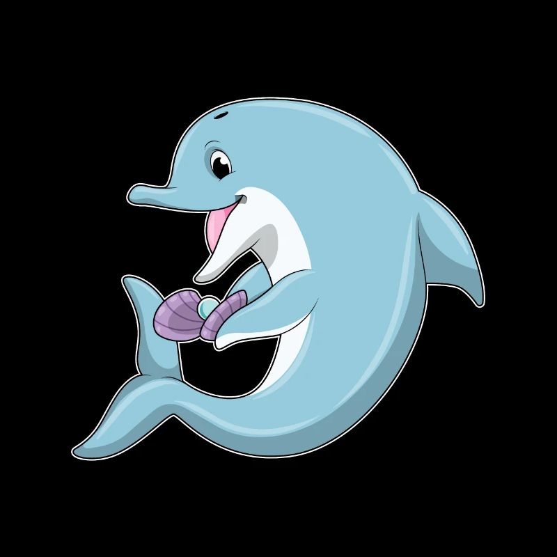 Delfin mit Perle