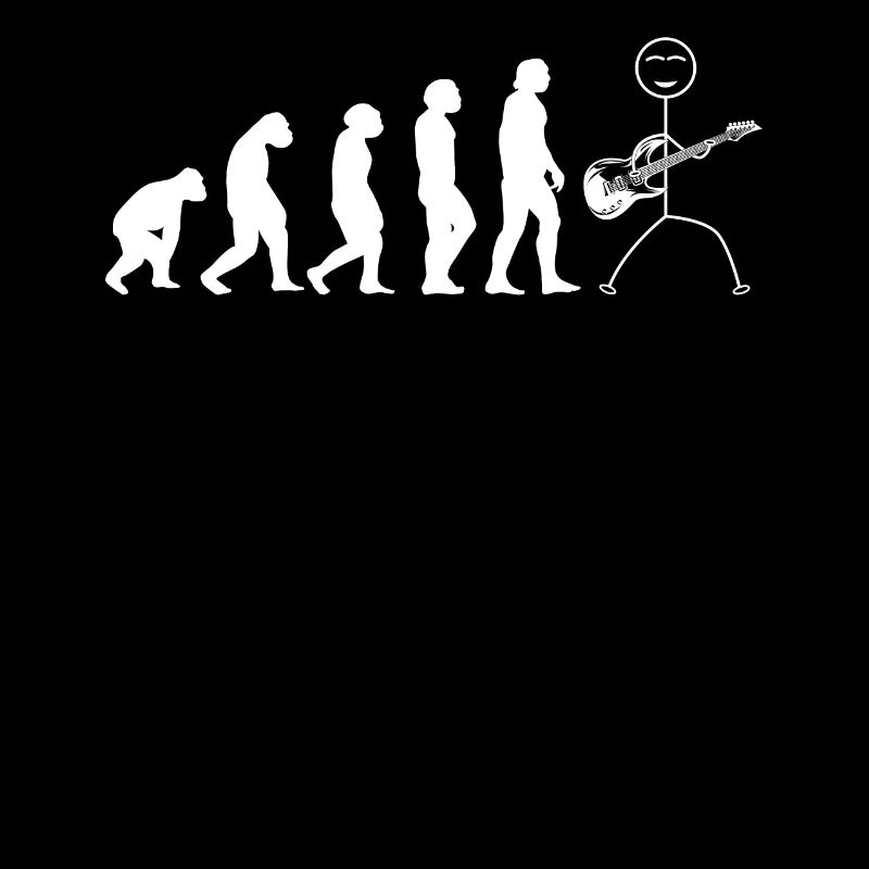 Guitariste Evolution - Stick Figure Player Guit