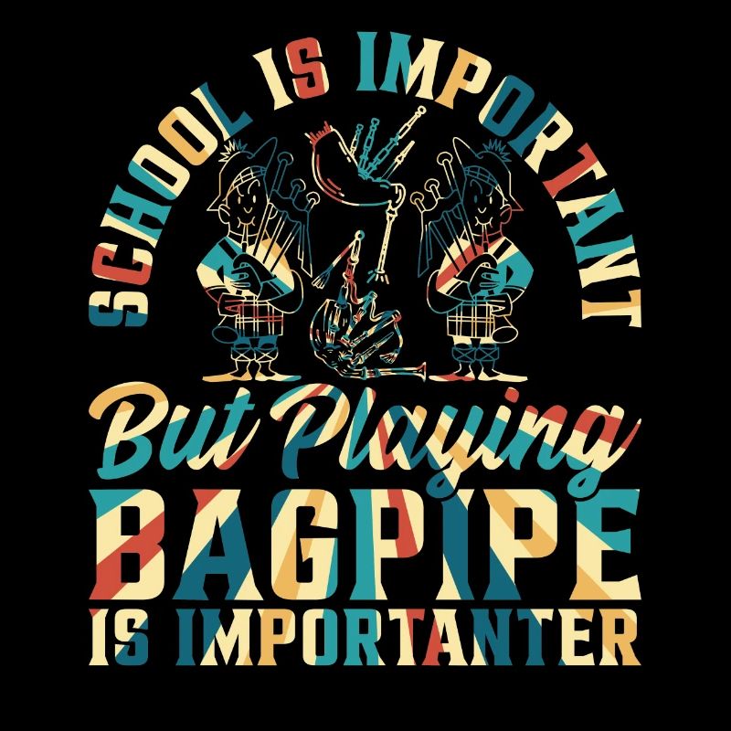 Bagpipe Player School Boy - Retour à l’école Cornemuse
