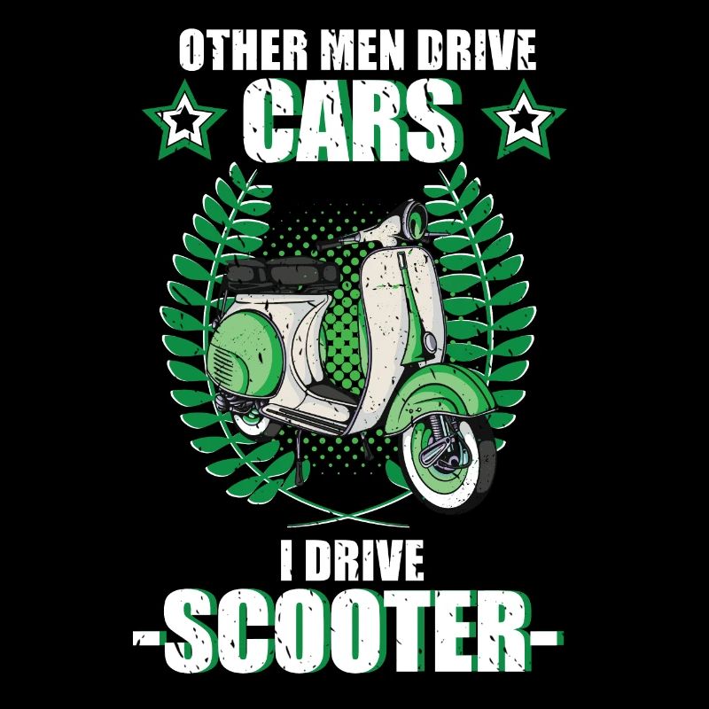 Roller Moped Rollerfahrer Schwalbe retro Geschenk