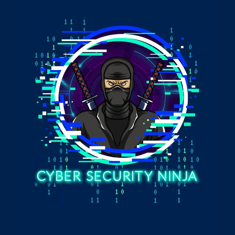 Cyber Security Ninja Programmierer Nerd Design