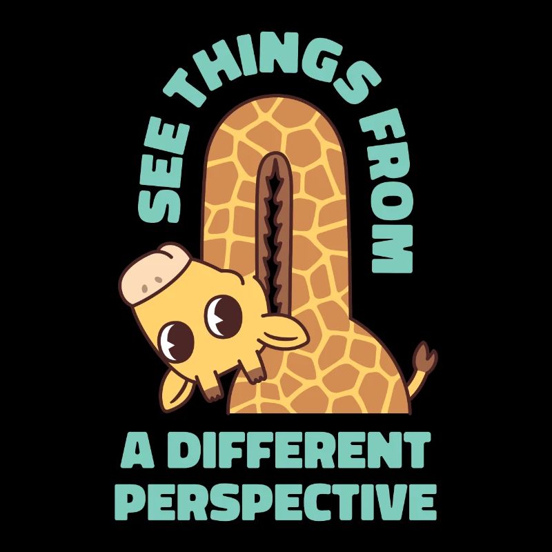 La girafe voit les choses d’un point de vue différent