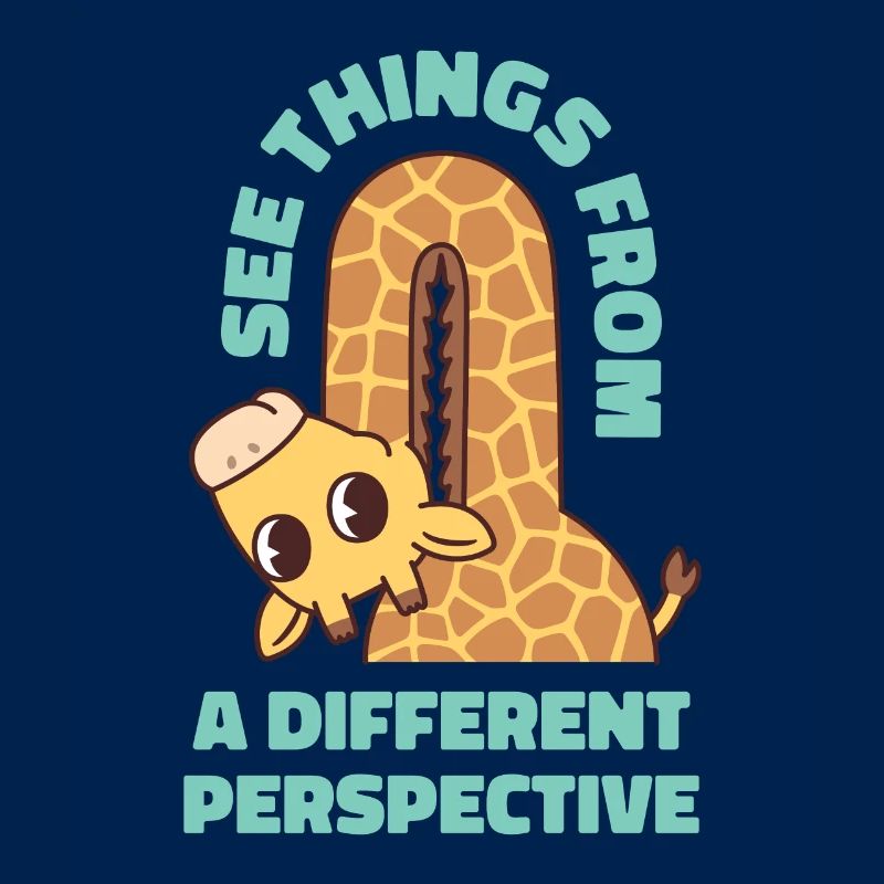 La girafe voit les choses d’un point de vue différent