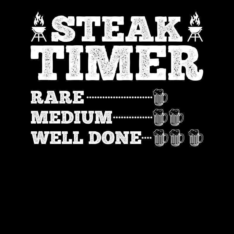Steak Timer Rare Medium Well Done Beer Lover & BBQ
