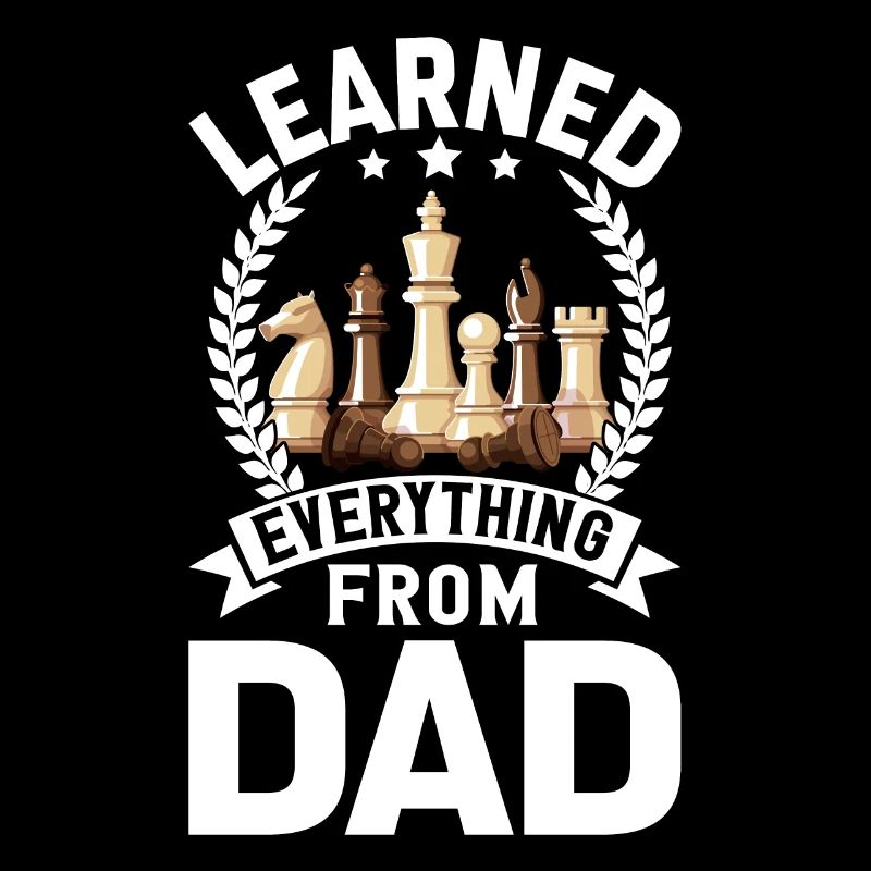 Chess Papa Chevalier Echecs Damier Drôle Echecs