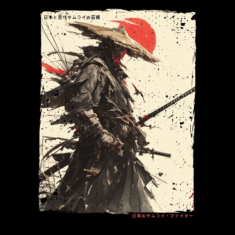 Samurai Fighter - Japanese Ukiyo-e Artwork