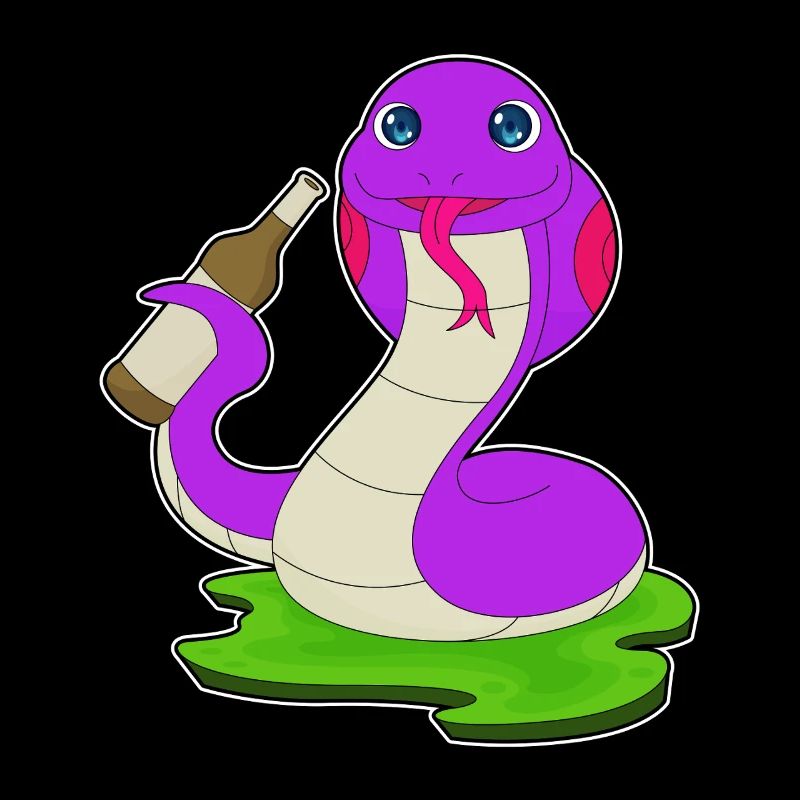 Bouteille de bière Snake