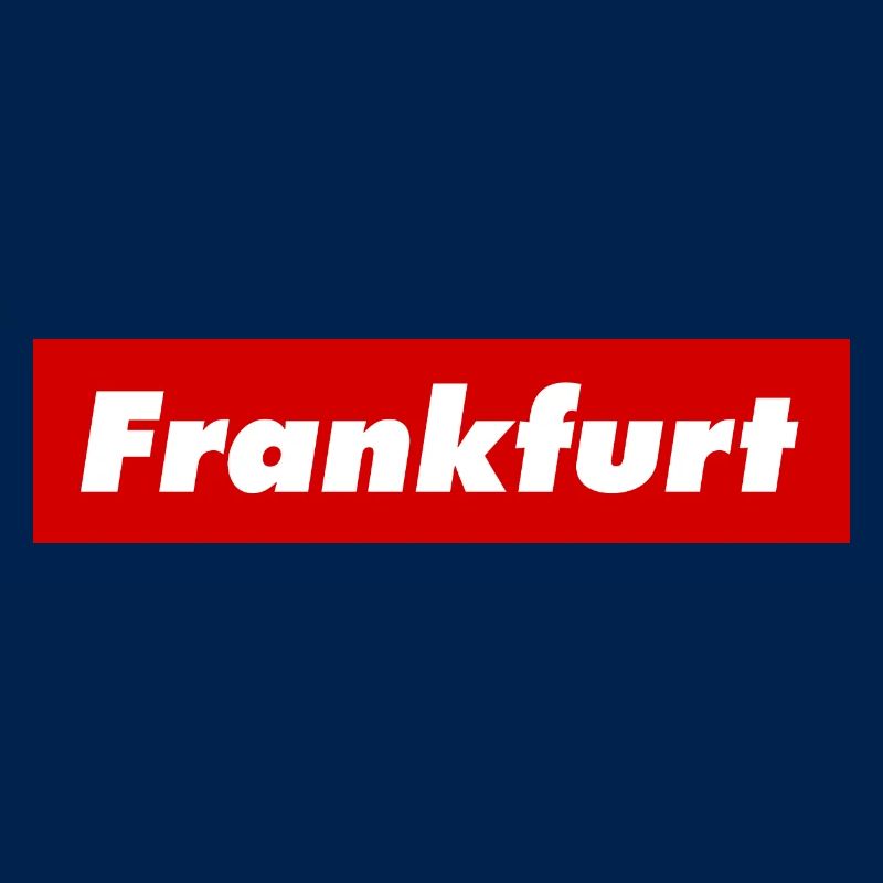 Frankfurt rote Box Logo am Main Oder Frankfurter