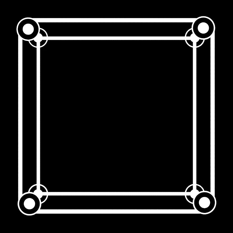 Simple Square Frame White Decoration