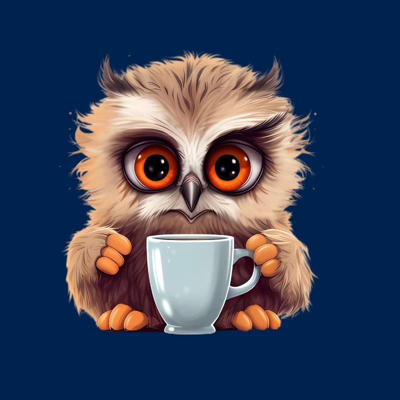 Niedliche Wachsame Eule | Nachtschwärmer Eule