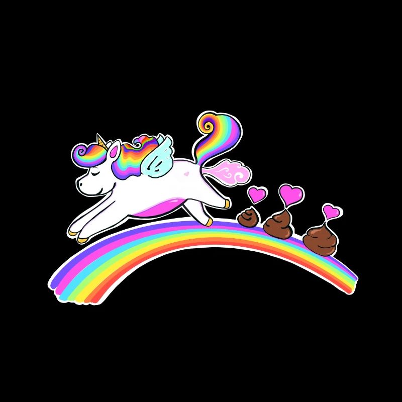 Licorne - Arc-en-ciel - Caca de licorne