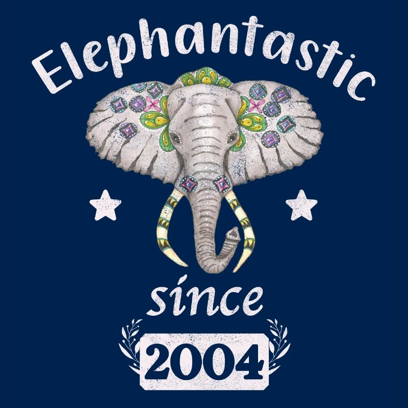 Elephantastic since 2004, elephant head decorated