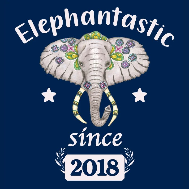 Elephantastic depuis 2018 Tête d’éléphant décorée