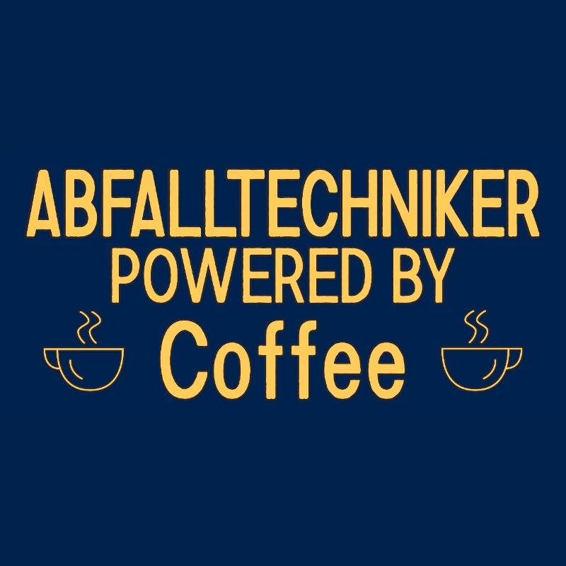 Abfalltechniker Powered By Coffee