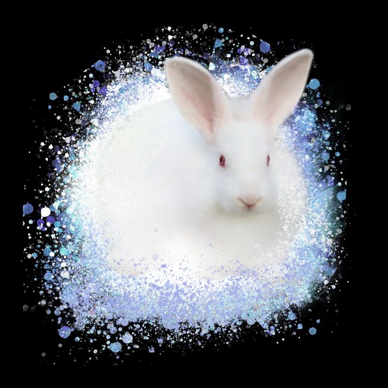 white rabbit,rabbit,graffiti,blue