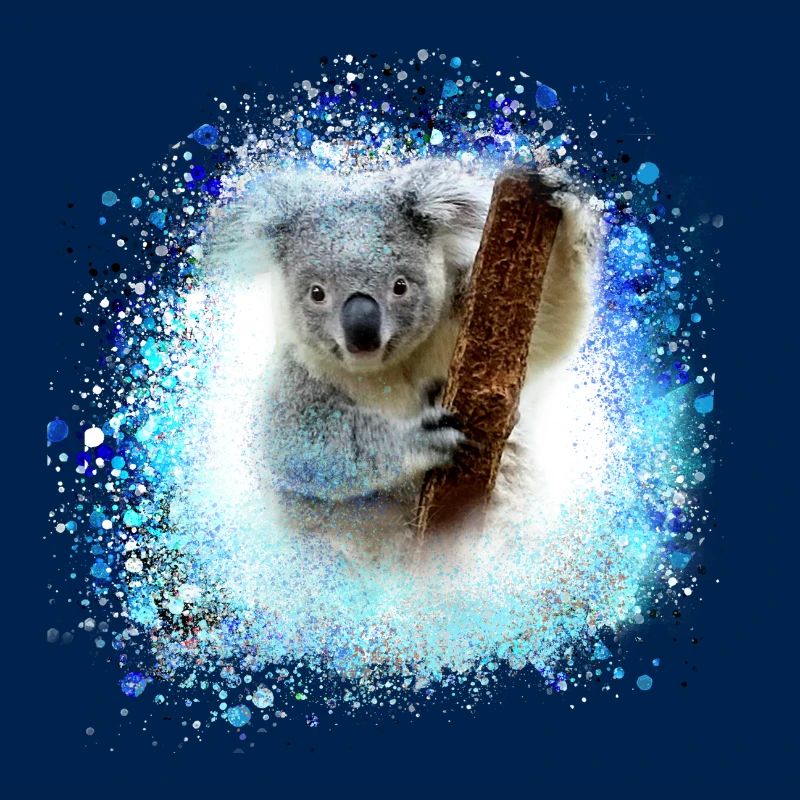 koala ,blau,graffiti,malerei,koalabär, brush