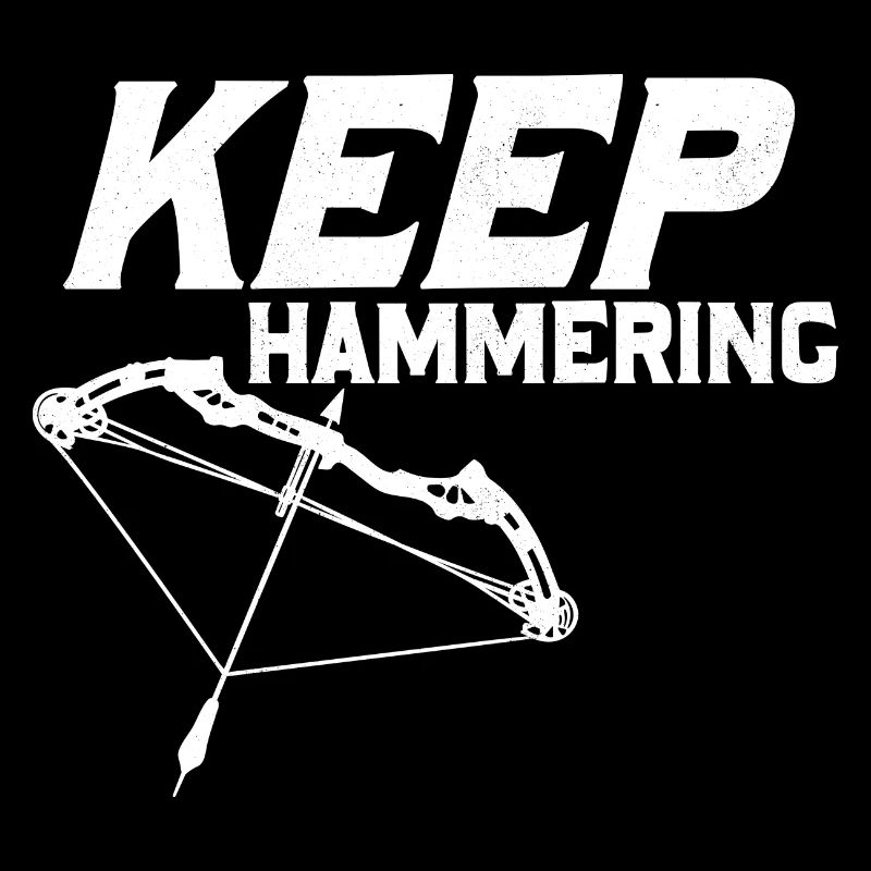 Keep Hammering Archery Target Bow & Arrows