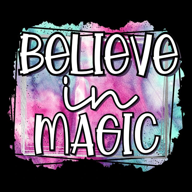 Einhorn Believe in Magic Pferd Regenbogen Fee