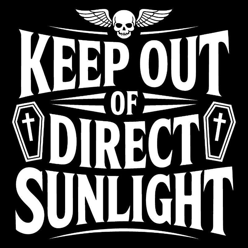 Tenir à l’abri de la lumière directe du soleil ! Vampire Goth Emo