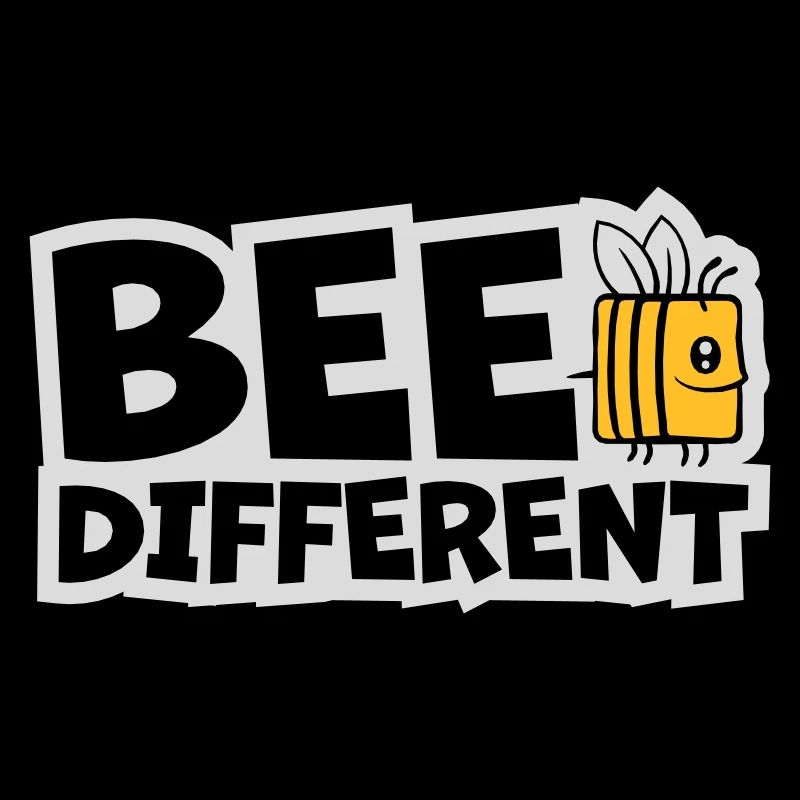bee different Spruch Zitat