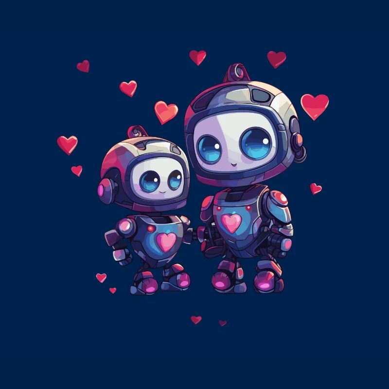 Mère robot avec conception d’enfant