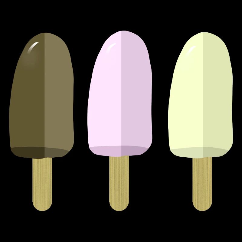 Glaces Popsicle Popsicle Popsicle Chocolat Vanille