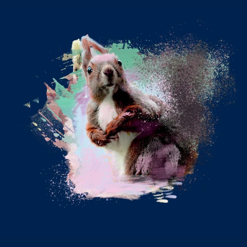Eichhörnchen, bunt, malerei, graffiti, hörnchen,