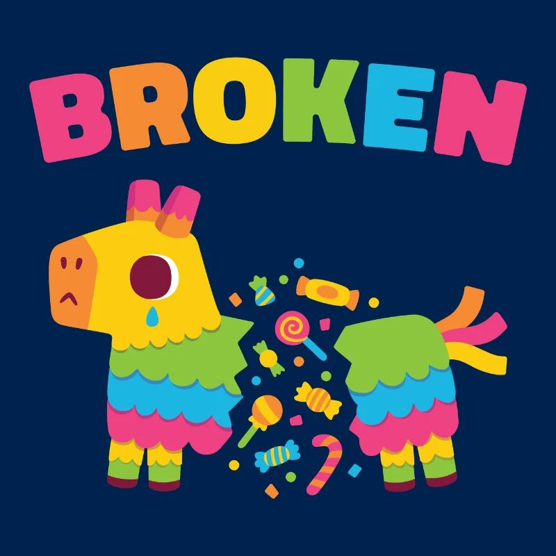 Sad Broken Pinata Donkey