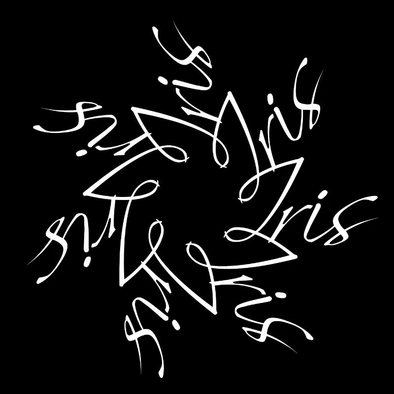 Iris Name Namensmandala