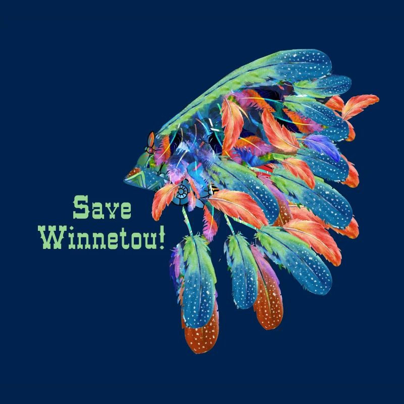 save winnetou,winnetou,indianer,Federn,Häuptling