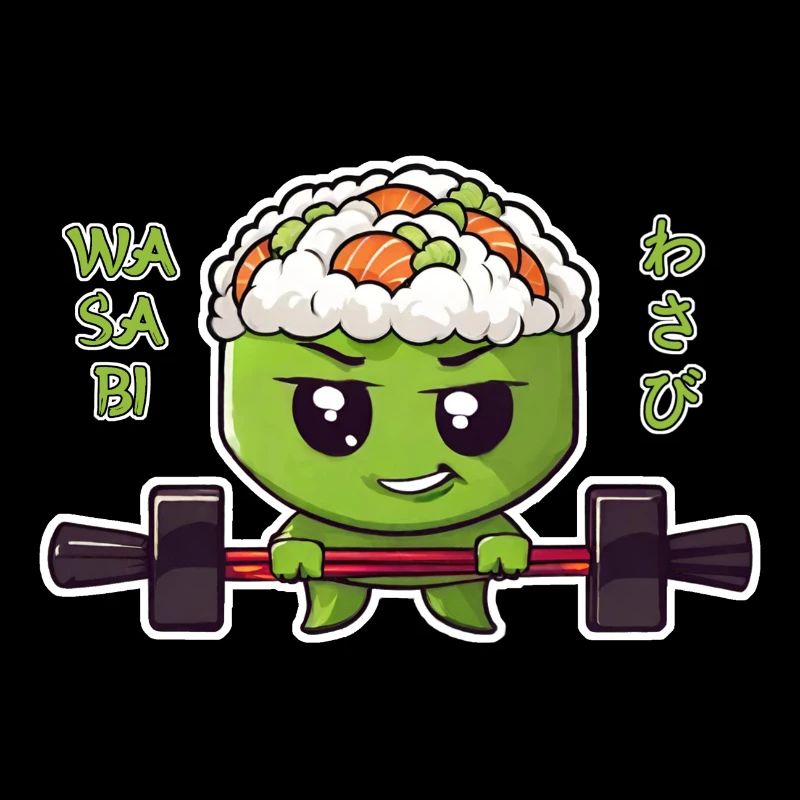 Wasabi mit Langhantel