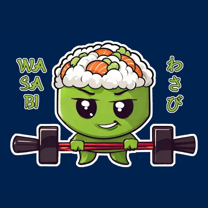Wasabi avec haltères