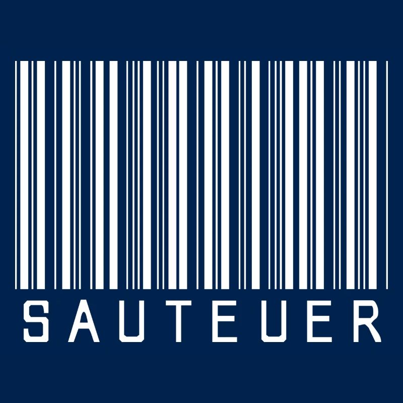 Strichcode "SAUTEUER" weiß