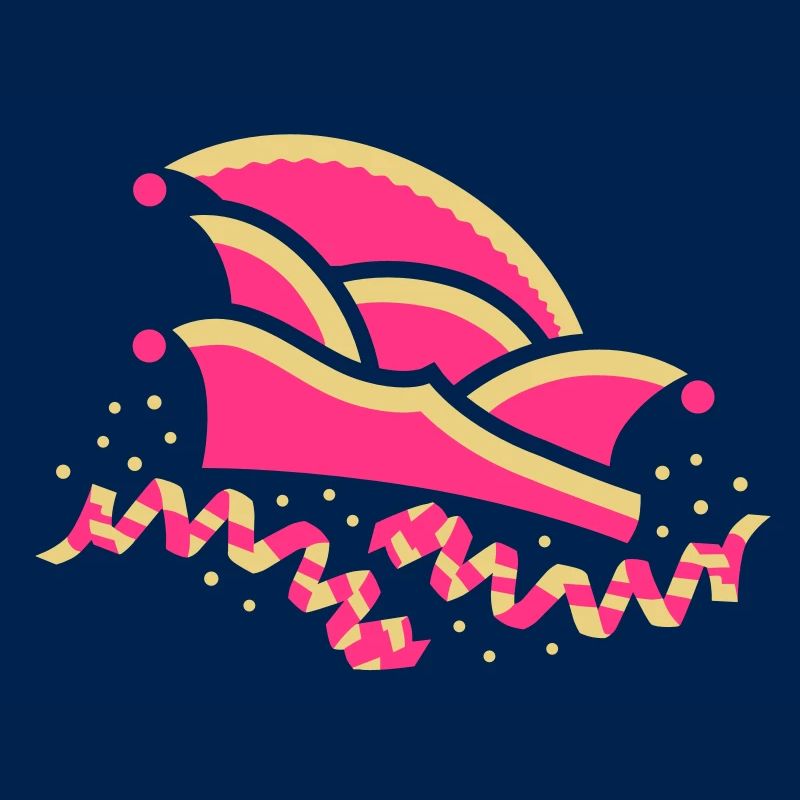 Fool's cap with streamers