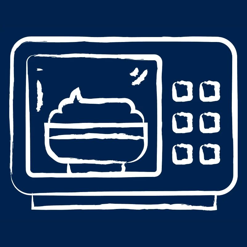 Micro-ondes dessiné à la main