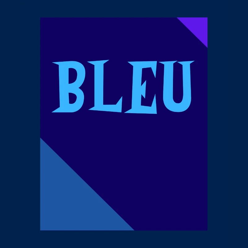 BLEU Tableau Rectangle Triangles